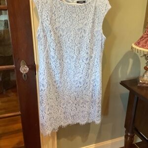 Pale Blue Lace Dress